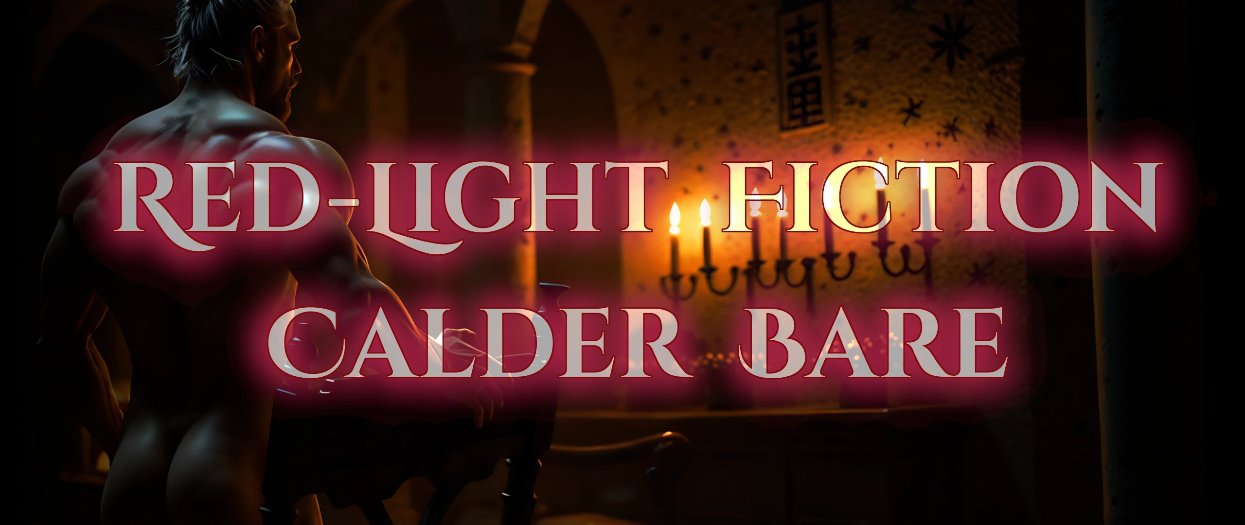 Men around a fire with the title Calder’s Shorts